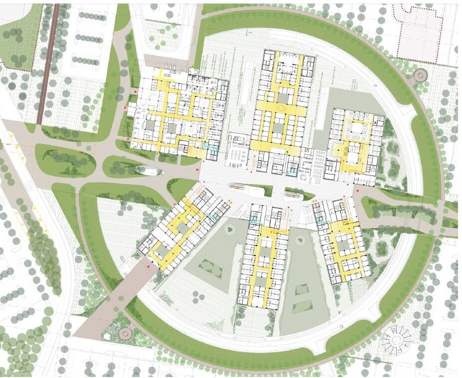 Pianta progetto nuovo Ospedale